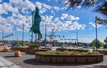 The sculpture walk completed.