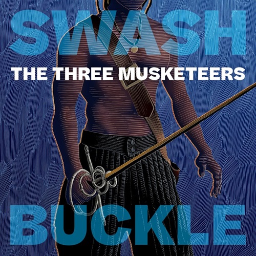 Swash Buckle graphic with a oerson and sword.
