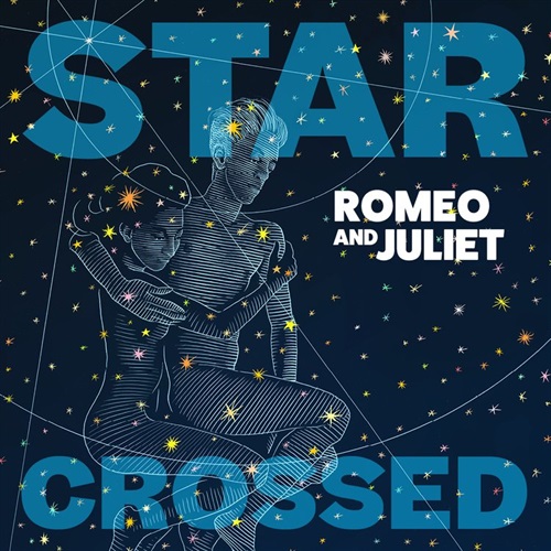 Star Crossed graphic, stars and a constellation.