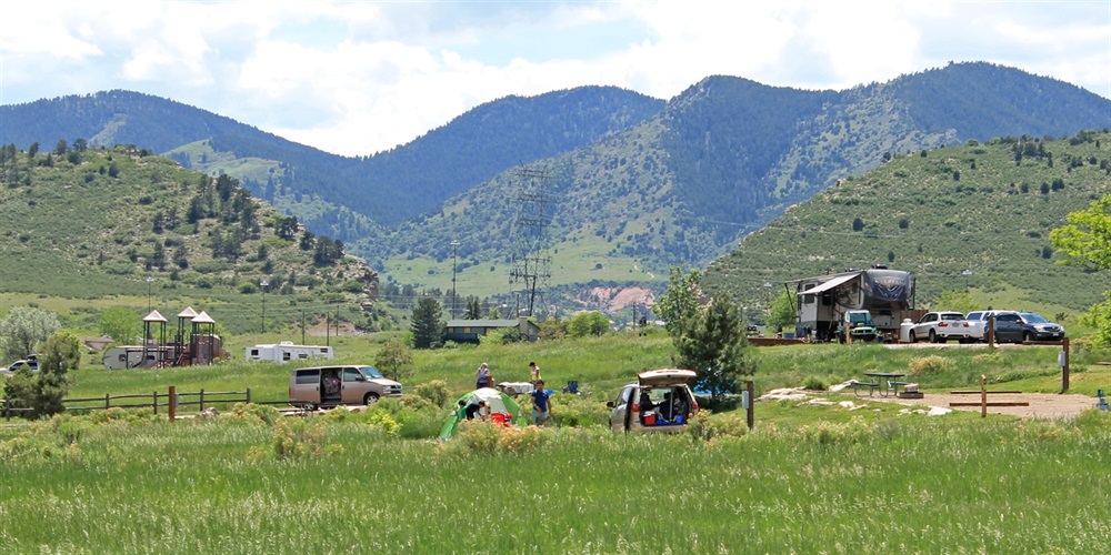 The campground area.