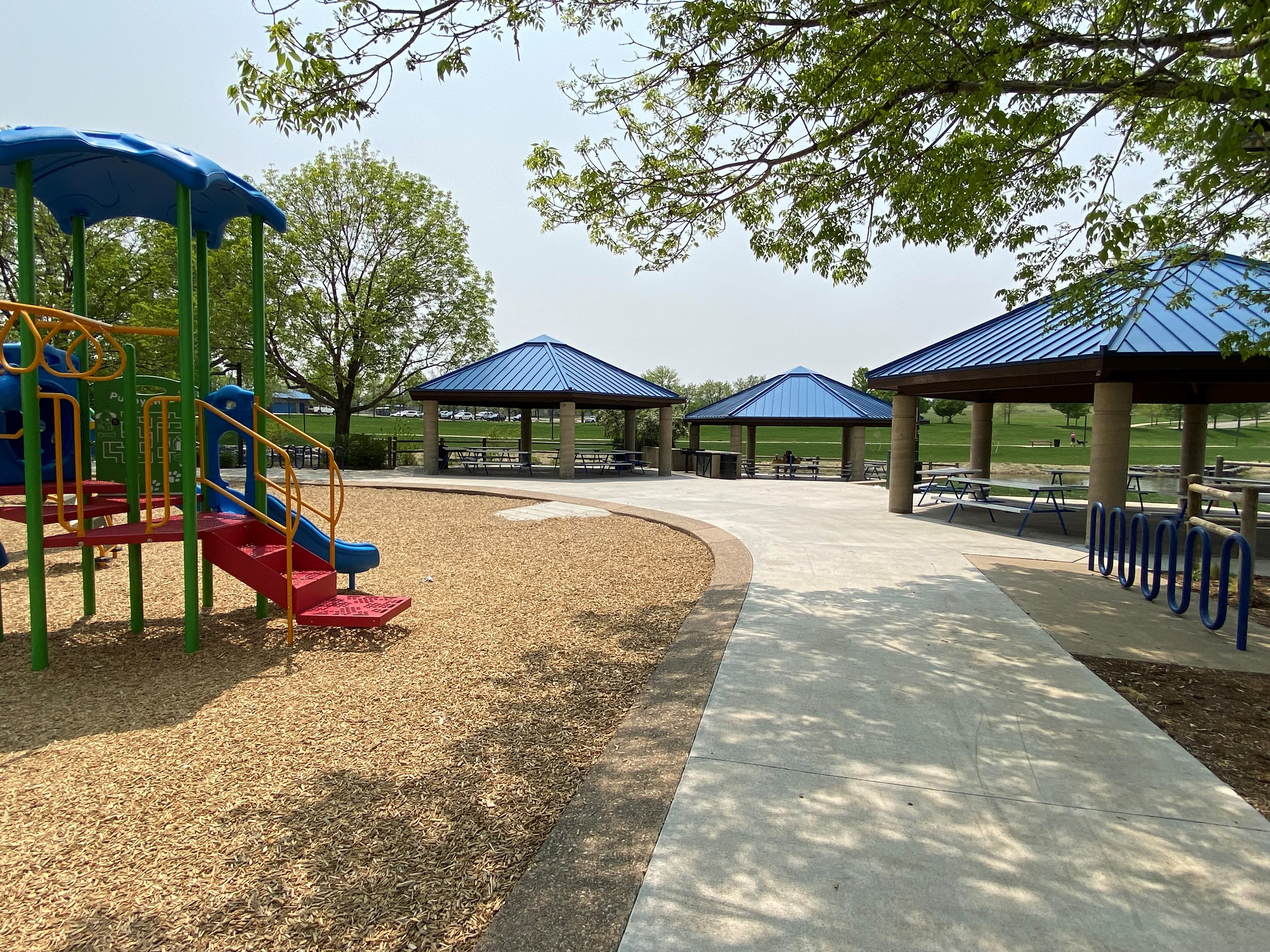 Addenbrooke reservable shelters with playground