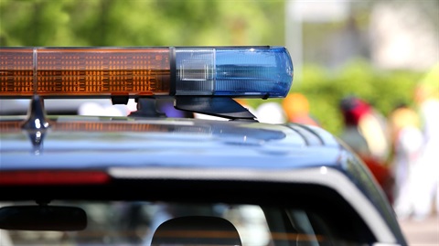Sirens on the top of a police car
