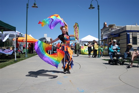 Busker performing at the Earth Day Celebration.JPG