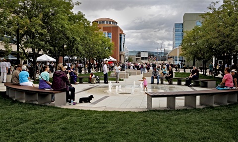 Plaza grand opening party