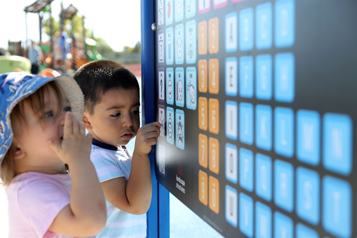 Carmody Park universal playground's new feature helps kids communicate