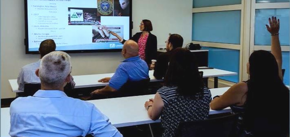 A team of people learning about cyber security.